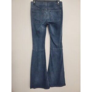 Free People We The Free Pull On Flare Jeans Women 26 Dark Wash
